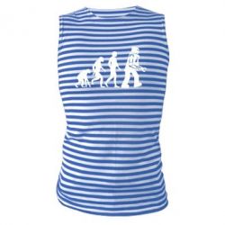 Майка-тельняшка The Bing Bang theory Evolution - PrintSalon