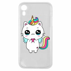 Чехол для iPhone XR The cat is unicorn - PrintSalon