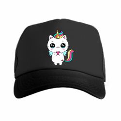 Кепка-тракер The cat is unicorn - PrintSalon