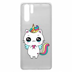 Чехол для Huawei P30 Pro The cat is unicorn - PrintSalon