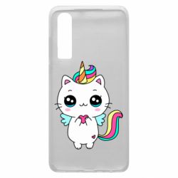 Чехол для Huawei P30 The cat is unicorn - PrintSalon