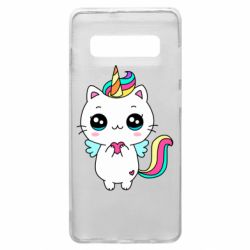 Чехол для Samsung S10+ The cat is unicorn - PrintSalon