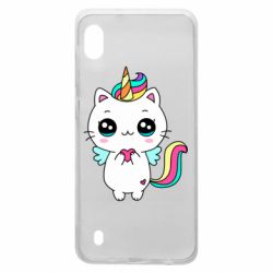 Чехол для Samsung A10 The cat is unicorn - PrintSalon