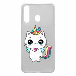 Чехол для Samsung A60 The cat is unicorn - PrintSalon