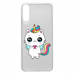Чехол для Samsung A70 The cat is unicorn - PrintSalon