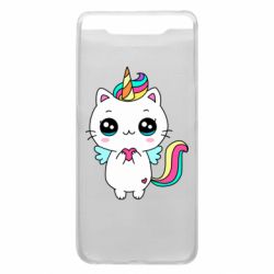 Чехол для Samsung A80 The cat is unicorn - PrintSalon