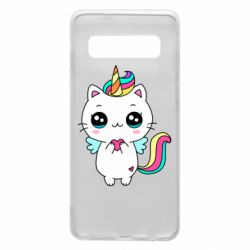 Чехол для Samsung S10 The cat is unicorn - PrintSalon