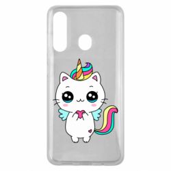 Чехол для Samsung M40 The cat is unicorn - PrintSalon
