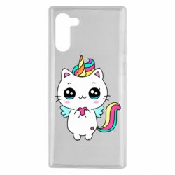 Чехол для Samsung Note 10 The cat is unicorn - PrintSalon