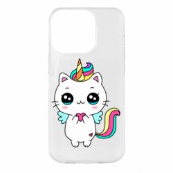 Чехол для iPhone 14 Pro The cat is unicorn - PrintSalon