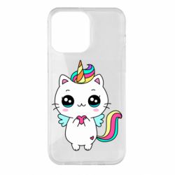 Чехол для iPhone 14 Pro Max The cat is unicorn - PrintSalon