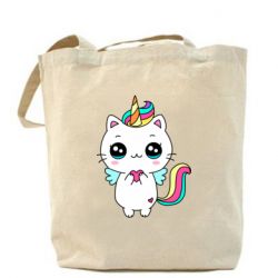 Шоппер The cat is unicorn - PrintSalon