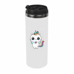 Термокружка The cat is unicorn - PrintSalon