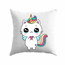 Подушка The cat is unicorn - PrintSalon