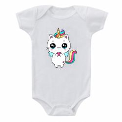 Детский бодик The cat is unicorn - PrintSalon