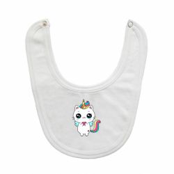 Слюнявчик  The cat is unicorn - PrintSalon