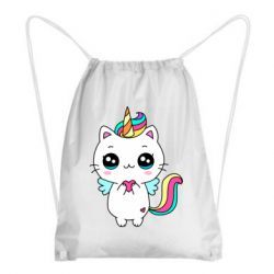 Рюкзак-мешок The cat is unicorn - PrintSalon