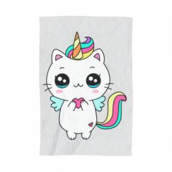 Полотенце с принтом The cat is unicorn - PrintSalon
