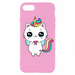 Чехол для iPhone 7 The cat is unicorn - PrintSalon
