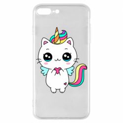 Чехол для iPhone 7 Plus The cat is unicorn - PrintSalon