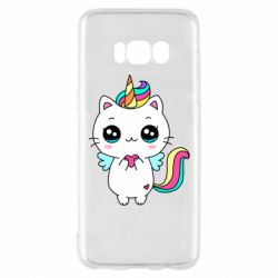 Чехол для Samsung S8 The cat is unicorn - PrintSalon