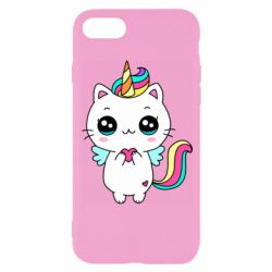 Чехол для iPhone 8 The cat is unicorn - PrintSalon