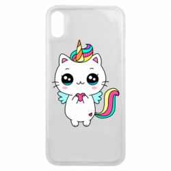 Чехол для iPhone Xs Max The cat is unicorn - PrintSalon