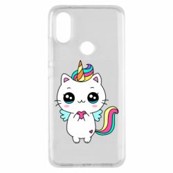 Чехол для Xiaomi Mi A2 The cat is unicorn - PrintSalon