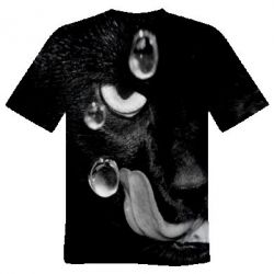 Чоловіча футболка 3D The cat licked - PrintSalon