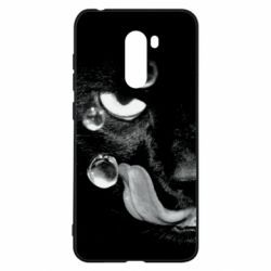 Чохол для Xiaomi Pocophone F1 The cat licked - PrintSalon