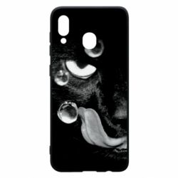 Чохол для Samsung A20 The cat licked - PrintSalon