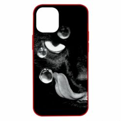 Чохол для iPhone 12 mini The cat licked - PrintSalon