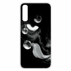 Чохол для Samsung A50 The cat licked - PrintSalon