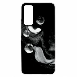 Чохол для Huawei P Smart 2021 The cat licked - PrintSalon