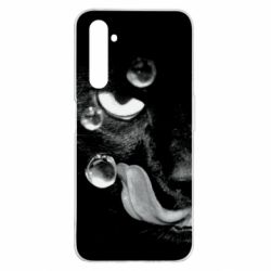 Чохол для Realme 6 Pro The cat licked - PrintSalon