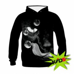 Дитяче 3D худі The cat licked - PrintSalon