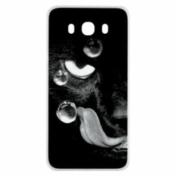 Чохол для Samsung J7 2016 The cat licked - PrintSalon
