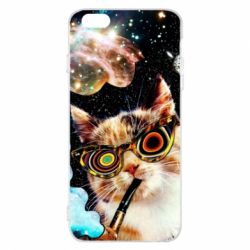Чохол для iPhone 6 Plus/6S Plus The cat smokes a pipe - PrintSalon