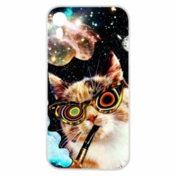 Чохол для iPhone XR The cat smokes a pipe - PrintSalon