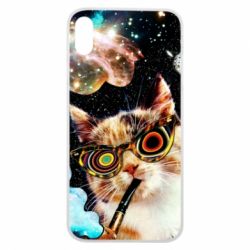 Чохол для iPhone Xs Max The cat smokes a pipe - PrintSalon