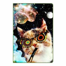 Блокнот з принтом The cat smokes a pipe - PrintSalon