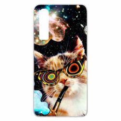 Чохол для Huawei P30 The cat smokes a pipe - PrintSalon