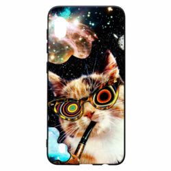 Чохол для Samsung A10 The cat smokes a pipe - PrintSalon