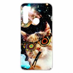 Чохол для Xiaomi Redmi Note 8 The cat smokes a pipe - PrintSalon