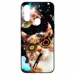Чохол для Oppo A31 The cat smokes a pipe - PrintSalon