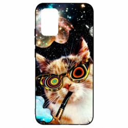 Чохол для Samsung A02s/M02s The cat smokes a pipe - PrintSalon