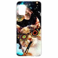 Чохол для Samsung A31 The cat smokes a pipe - PrintSalon
