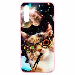 Чохол для Samsung A50 The cat smokes a pipe - PrintSalon