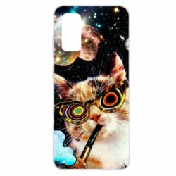 Чохол для Samsung S20 The cat smokes a pipe - PrintSalon