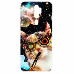 Чохол для Oppo A5/A9 2020 The cat smokes a pipe - PrintSalon